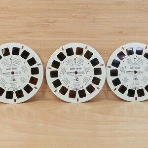 Vintage Shirt Tales View-Master Reels / Set of 3 1980s Hallmark Cartoon Packet